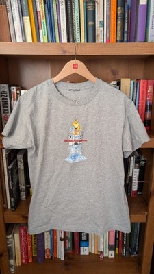 Vintage World Industries T-Shirt Flameboy 90s/00s Skateboard Men Size S Gray