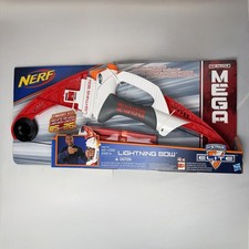 NERF Mega Lightning Bow Elite Mega Darts Red 2015 Brand New In Box Vintage
