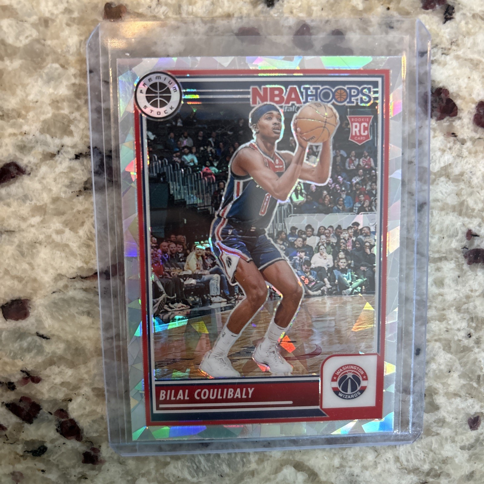 2023-24 Panini NBA Hoops Premium Stock - Ice Prizm #175 Bilal Coulibaly (RC)