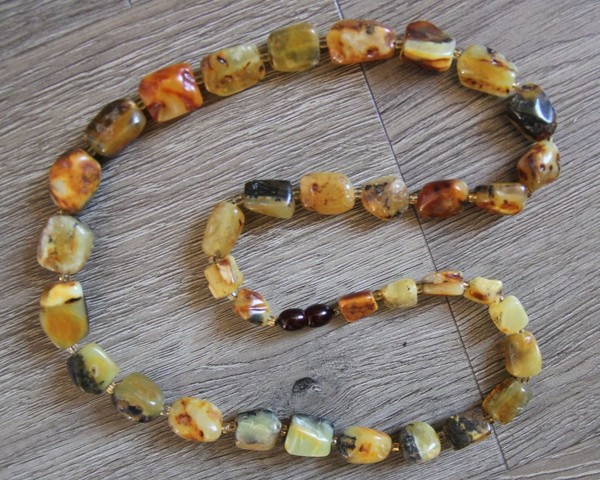 Aus dem Nachlass: Ostsee Bernstein Schmuck Kette Collier