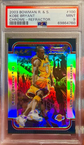 Kobe Bryant [Chrome Refractor] #100 2003 Bowman card