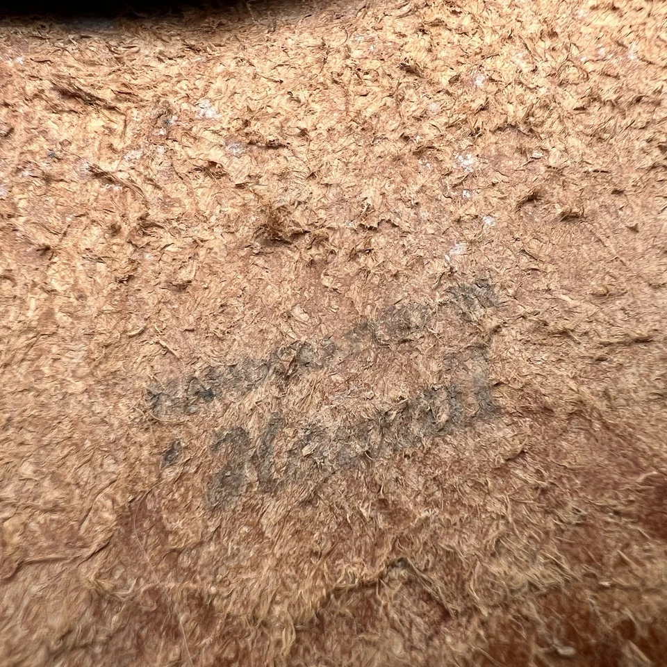 Sombrero visera de cuero Hawaii hecho a mano - ajustable - remachado - usado en excelente estado Foto 4 de 4