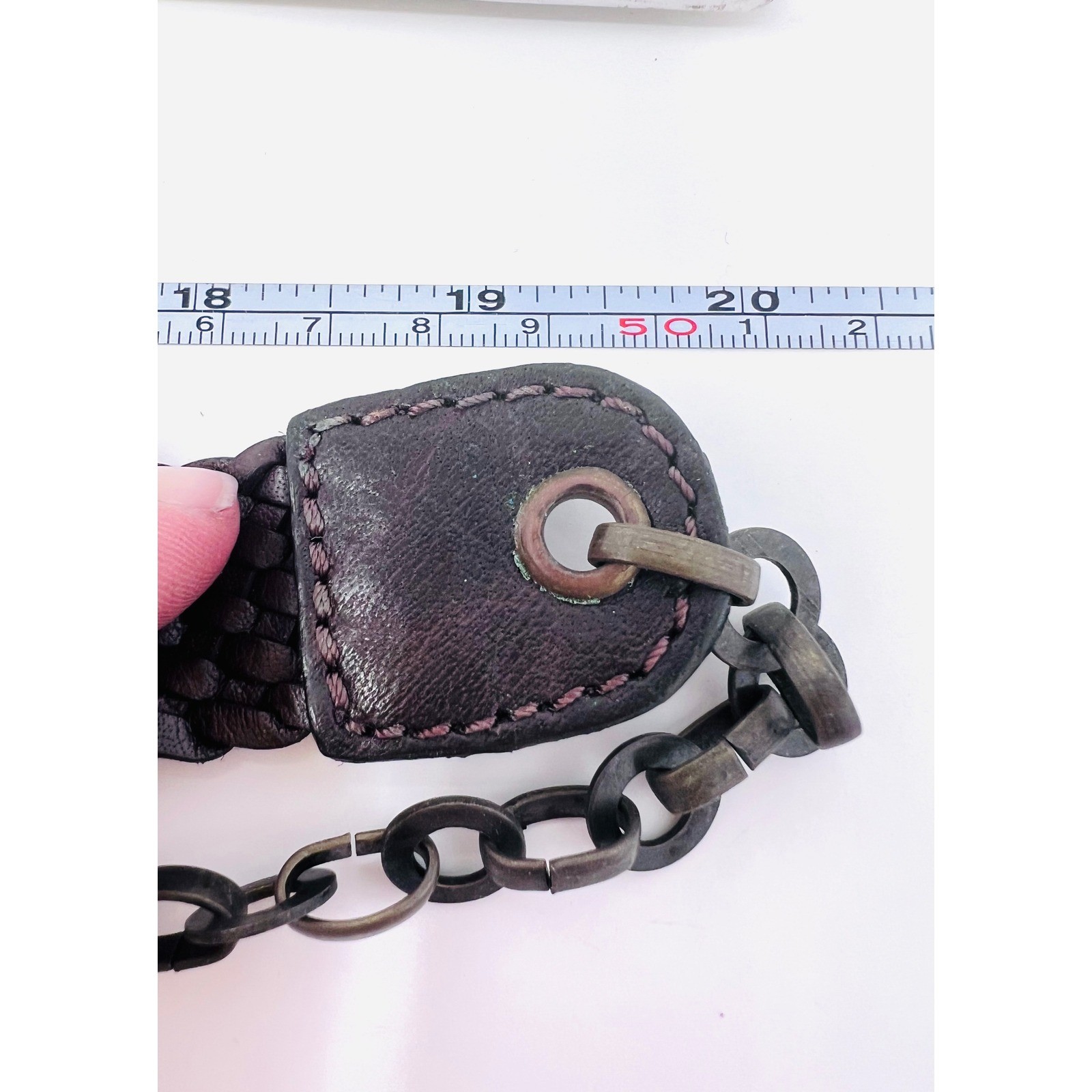 Braided Leather Boho Antique Brass Filigree Medal… - image 8