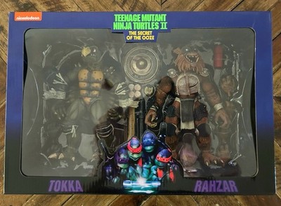 NECA TMNT Tokka And Rahzar Action Figure 2 Pack Turtles New Sealed