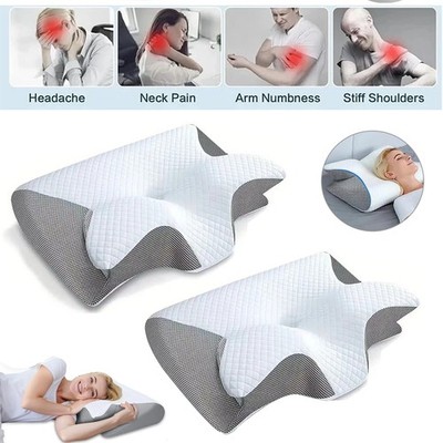 Pillow Cervical Memory Anti Snore Ergonomic Premium Neck Pain Relief Memory Foam
