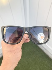 NEW Authentic Ray Ban Polarized Justin RB4165 4165 Black Gradient Lens 54/16