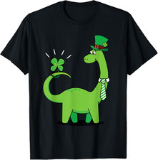 Dinosaur St Patricks Day Shamrock Shirt Toddler s T Shirt