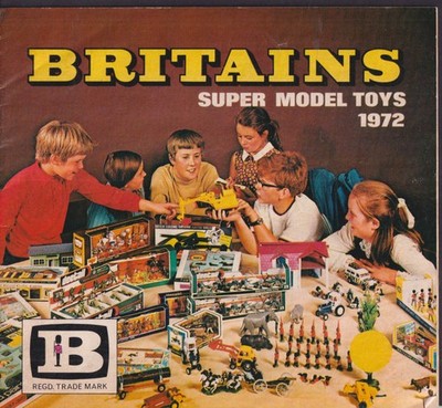 Britains Super Model Toys Catalog 1972 cycles farm soldiers Bandetta Funb Gun &c