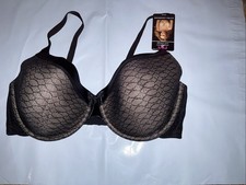 Women's New NWT Maidenform Black Lace Underwire Sweet Nothings Bra 08038 42D
