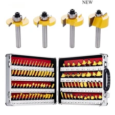 100 Pieces Router Bit Set, Router Bits 1/4 Inch Shank for Woodworking, NEW