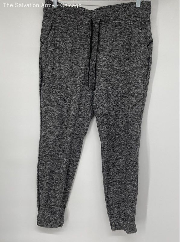 Lululemon Womens Gray Heather Elastic Waist Tapered Leg Jogger Pants Size 12