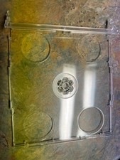 200 NEW TOP QUALITY DOUBLE CD STAR TRAY, HINGED, CLEAR, NO PRINT