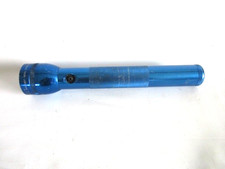 Maglite Heavy-Duty Incandescent 3-Cell D Flashlight, Blue, Tested, working