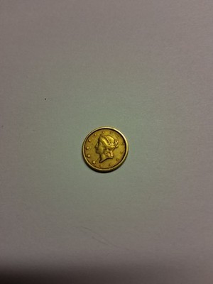 1851 One Dollar Gold Coin- Unrated- Free Insured Shipping