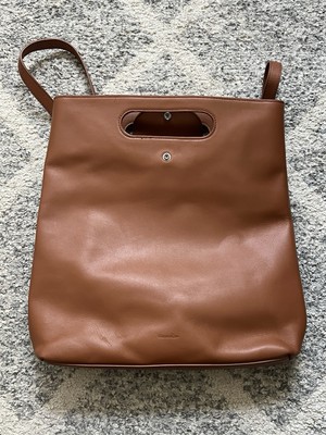 Steven Alan Leather Codi Convertible Backpack Brown