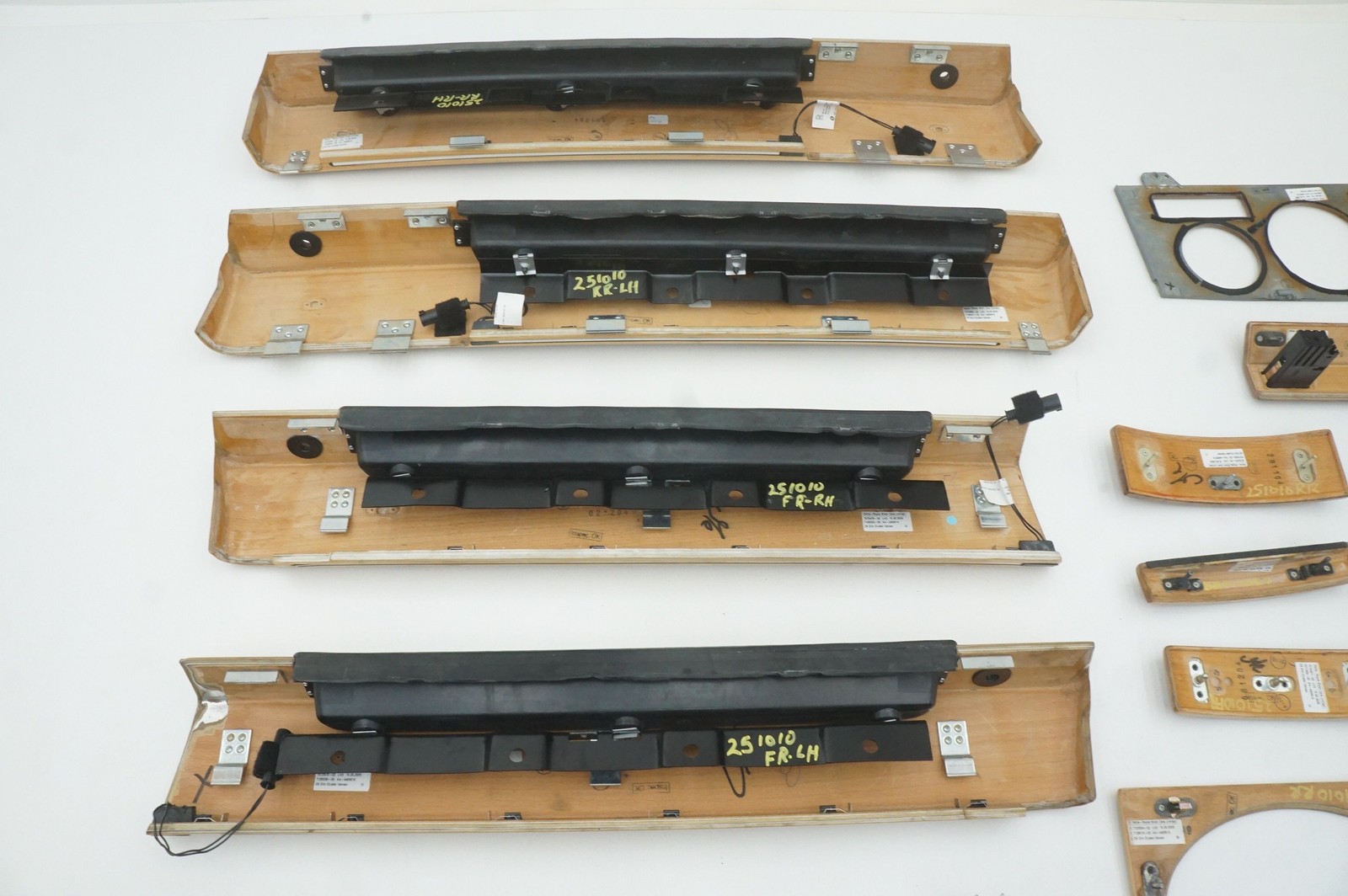 Set Interior Front Rear Wood Trim OEM 64110143718 Rolls Royce Phantom Vii 2006