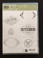 Label Me Pretty from my kitchen to yours Stampin' Up! cling rubber stamp set