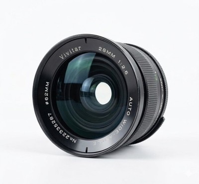 Objektiv 28 mm f/2.5 Vivitar Auto Wide Angle Guter Zustand Schwarz Händler Top