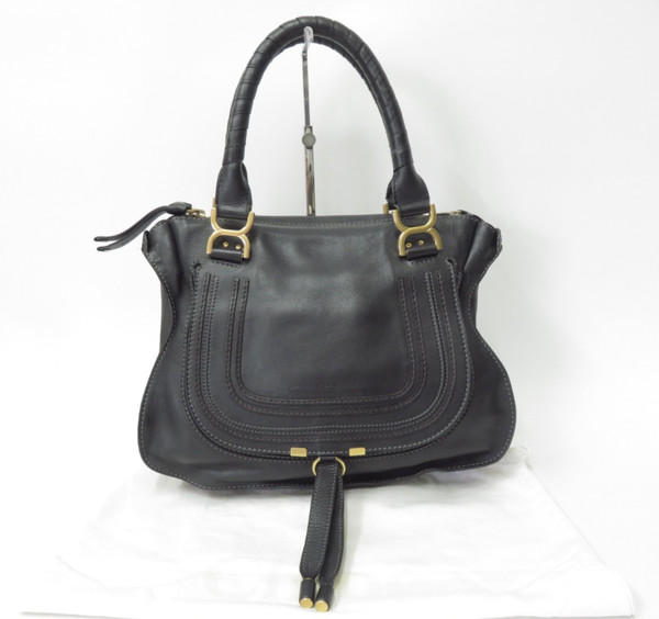 Authentic CHLOE Marcie Leather Hand Bag I#51179