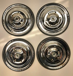 Murray Reproduction 7 1/2" Chrome Pedal Car Wheel Set of 4 (Blemished)