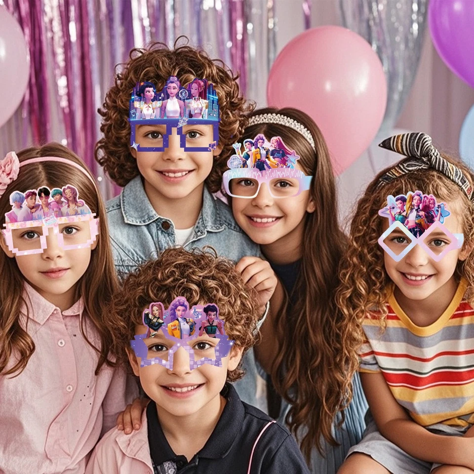 KPop Hunters Balloon Party Supplies Tableware Set Plates Cups Tablecloth Napkins - image 2 of 4