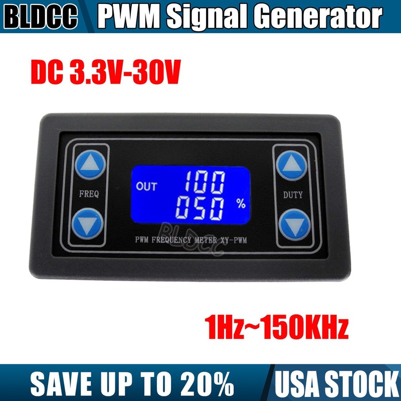 1Hz~150KHz PWM Signal Generator DC 3.3-30V LCD PWM Pulse Frequency Adjustable BL