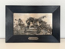 Reliefbild Zinn Relief Georg Bommer - Die Jagt nach dem Gl&uuml;ck