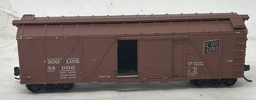 ¿TREN MINIATURA? HO SOO LINE, 40' vagón de madera #34000, con acopladores KaDee, BUEN estado | Zustand: Used