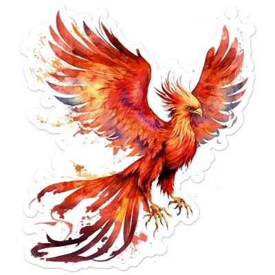 SOUTHERN STICKERZ Phoenix Flames Bird Vinyl Decal Sticker - ebn9326