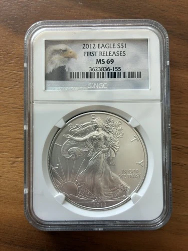 US Mint American Eagle 2012 1 oz Silver NGC MS 69 First Releases