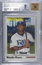2019 Heritage Minor League Edition Real One Wander Franco BGS 9 MINT Auto 1j6