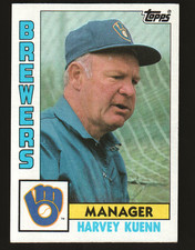 1984 Topps Baseball #321 - Harvey Kuenn MGR - Milwaukee Brewers  84-1649