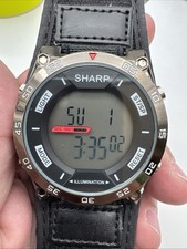 Vintage Sharp Digital Mens Watch SHPW19 * REA...