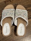 Baretraps Women’s Multicolor Wedge Slide Sandals Crochet Comfort US 8 — photo 3
