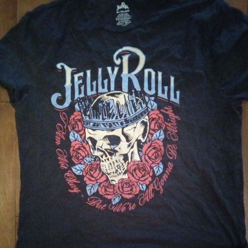 Jelly Roll Concert T-shirt Size 2X Large Beautifully Broken Tour 
