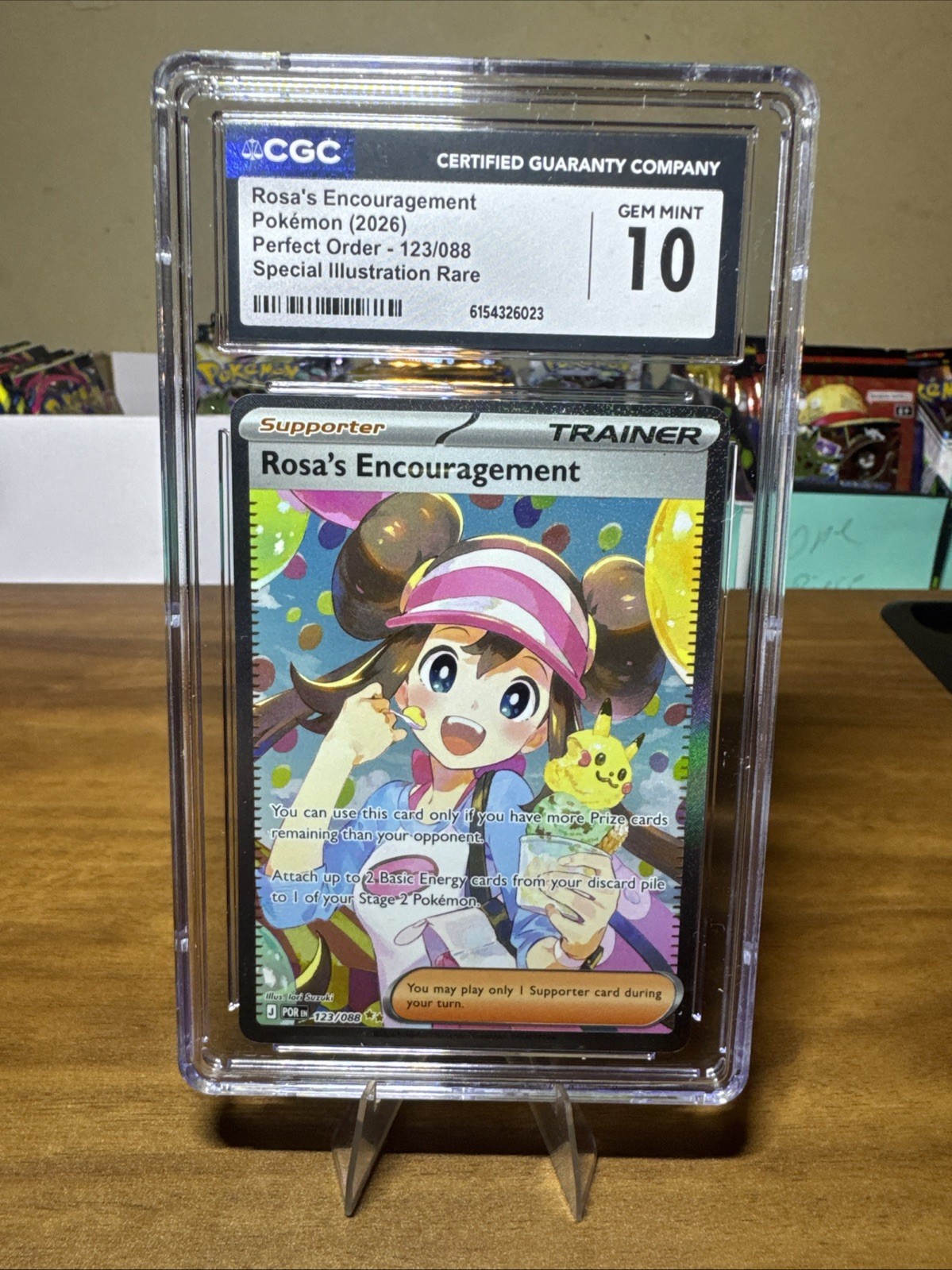 2026 Pokemon POR EN Special Illustration Rare #123 Rosa's Encouragement CGC 10