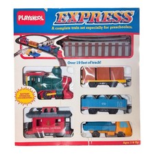 1988 VINTAGE Playskool Express Train BOX Set ...