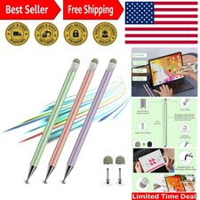 Precision Stylus Pens for iPad  Android - 3-Pack with 2-in-1 Functionality