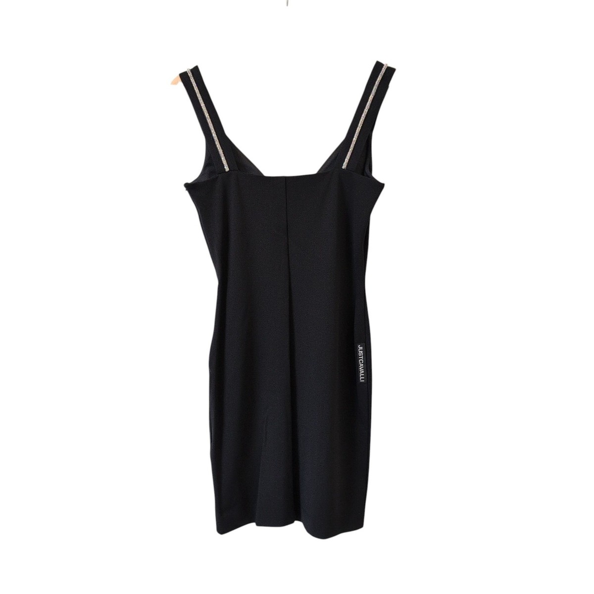Just Cavalli No Reserve Black Crystal Rhinestone Mini Dress 40 / 4