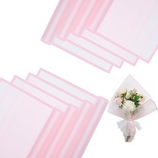 20 Sheets Flower Wrapping Paper PINK Bouquet Packaging 22.8x22.8 Inch