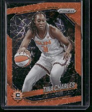 2025 Panini Prizm WNBA #3 Tina Charles velocity Orange Prizms