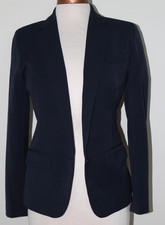 Women's Blazer A New Day Navy Blue Notch Lapel One Button Size 2