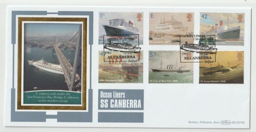 13/4/2004 UK GB FDC - Ocean Liners - Benham BLCS278b - Belfast Special Postmark