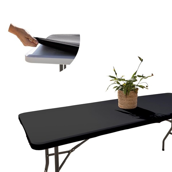 Tischdecke Mit Gummizug Abwaschbar Gartentischdecke Outdoor 182X76 Cm Wetterfest-image