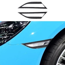 2pcs Carbon Fiber Turn Singal Light Cover Trim For Porsche 718 Boxster Cayman
