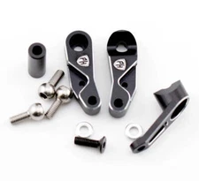 Powerhobby Aluminum Servo Saver Bellcrank Black Kyosho Fazer MK2 / Mad Van VE