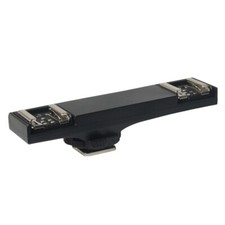 Upgraded Robust Dual Hot Shoe Bracket for Digital SLR 7DII,70D,5DR,5DRS,5DIII,6D