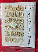 My Sentiments Exactly Clear Stamps "girlz" Lower Case Numbers" Y502