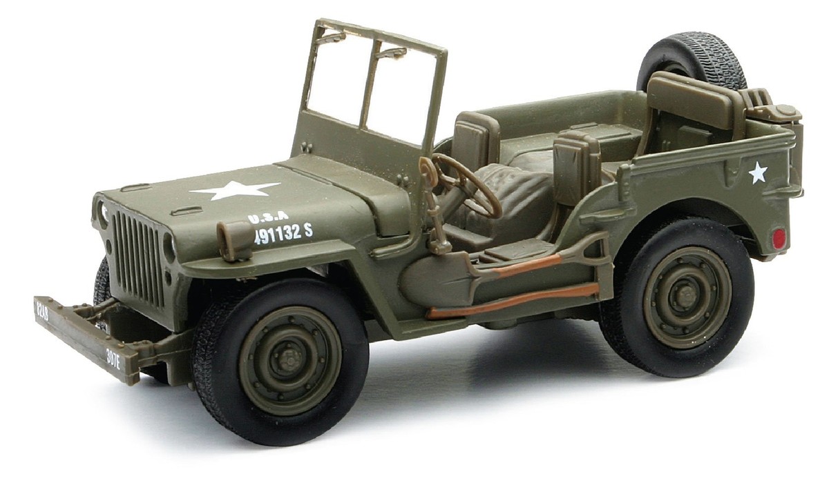 Jeep Willys U.S.A. Army Green 1/32 Diecast Model Car by New
