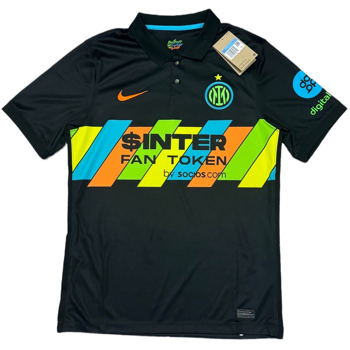 2021/22 Inter Milan Third Jersey #9 Dzeko Medium Nike Soccer
